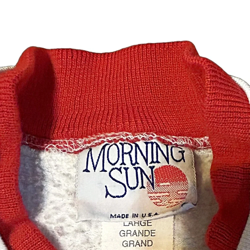 Vintage Morning Sun Sunflower Seeds Sweatshirt USA Large Floral 90s Cottagecore - Picture 7 of 13